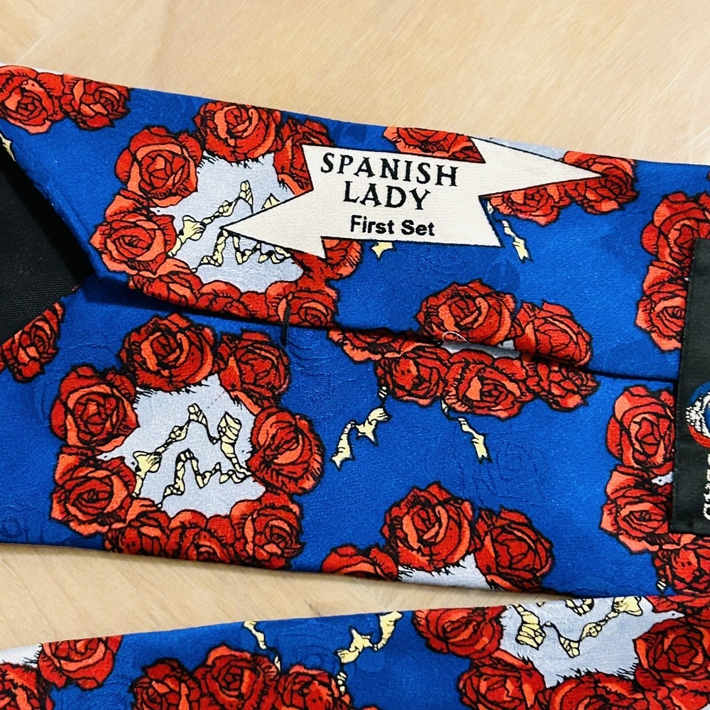 Grateful Dead Neck Tie Spanish Lady First Set Silk - Picture 7 of 10